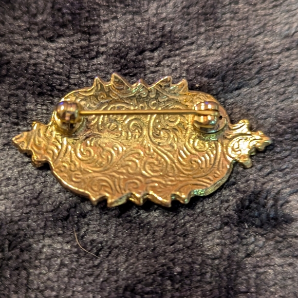 1928 Brand Vintage Rose Brooch Gold Tone - Picture 4 of 6